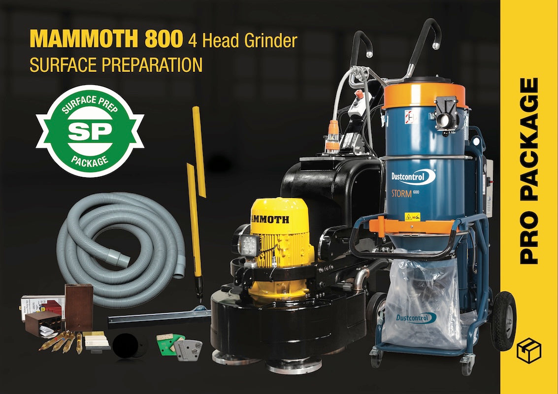 MAMMOTH 800 4 HEAD GRINDER PACKAGE | SURFACE PREP