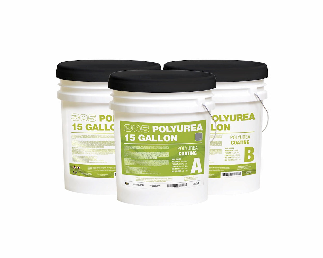 15 GAL. KIT POLYUREA with MEDIUM-GRAY 305 Pigment
