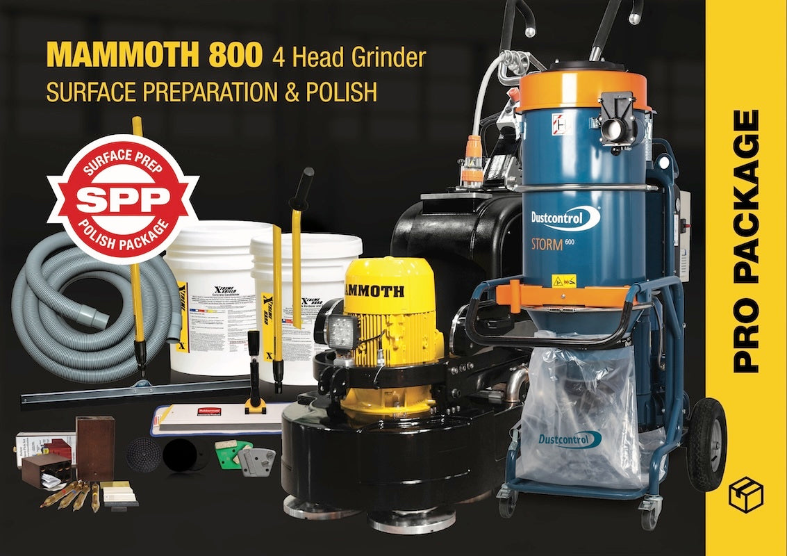 MAMMOTH 800 4 HEAD GRINDER PACKAGE | SURFACE PREP & POLISH