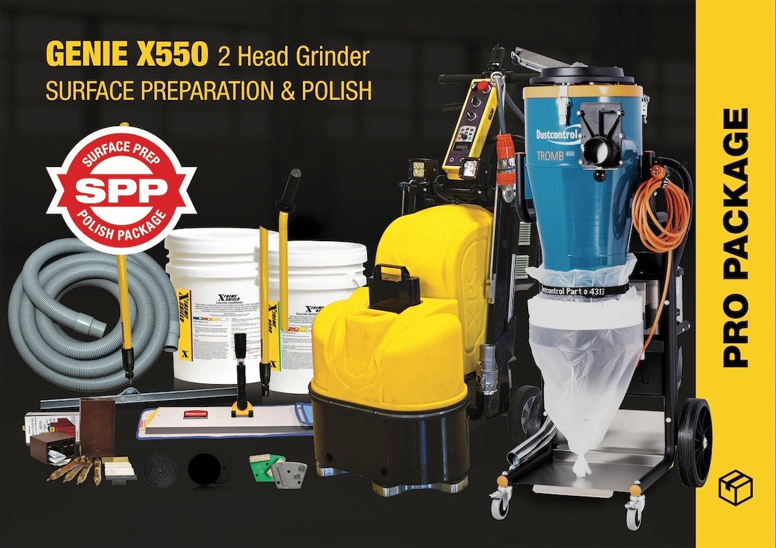 GENIE X550 2 HEAD GRINDER PACKAGE | SURFACE PREP