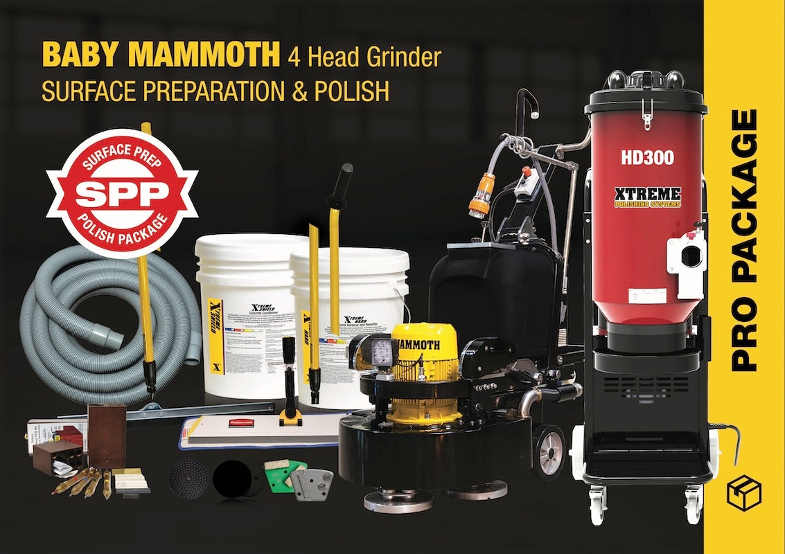 BABY MAMMOTH 4 HEAD GRINDER PACKAGE | SURFACE PREP & POLISH
