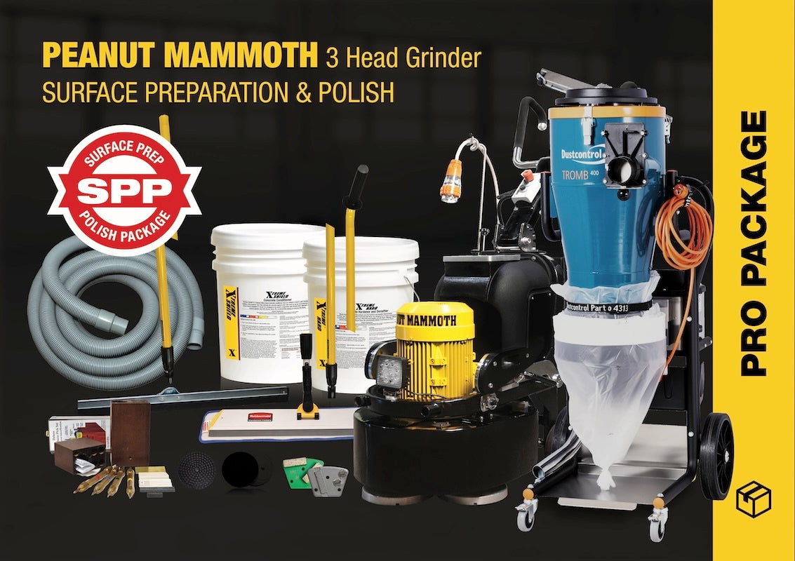 PEANUT MAMMOTH 3 HEAD GRINDER PACKAGE | SURFACE PREP & POLISH