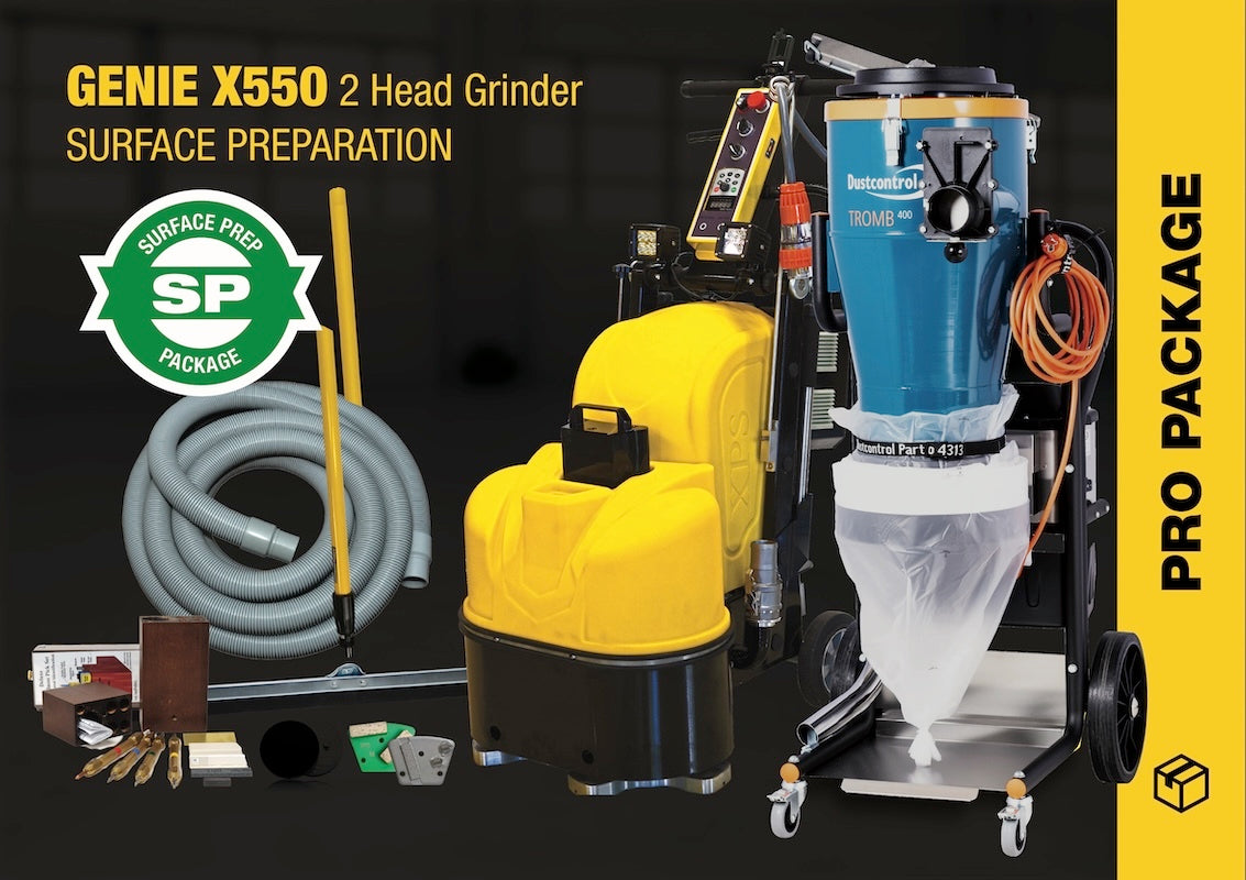 GENIE X550 2 HEAD GRINDER PACKAGE | SURFACE PREP