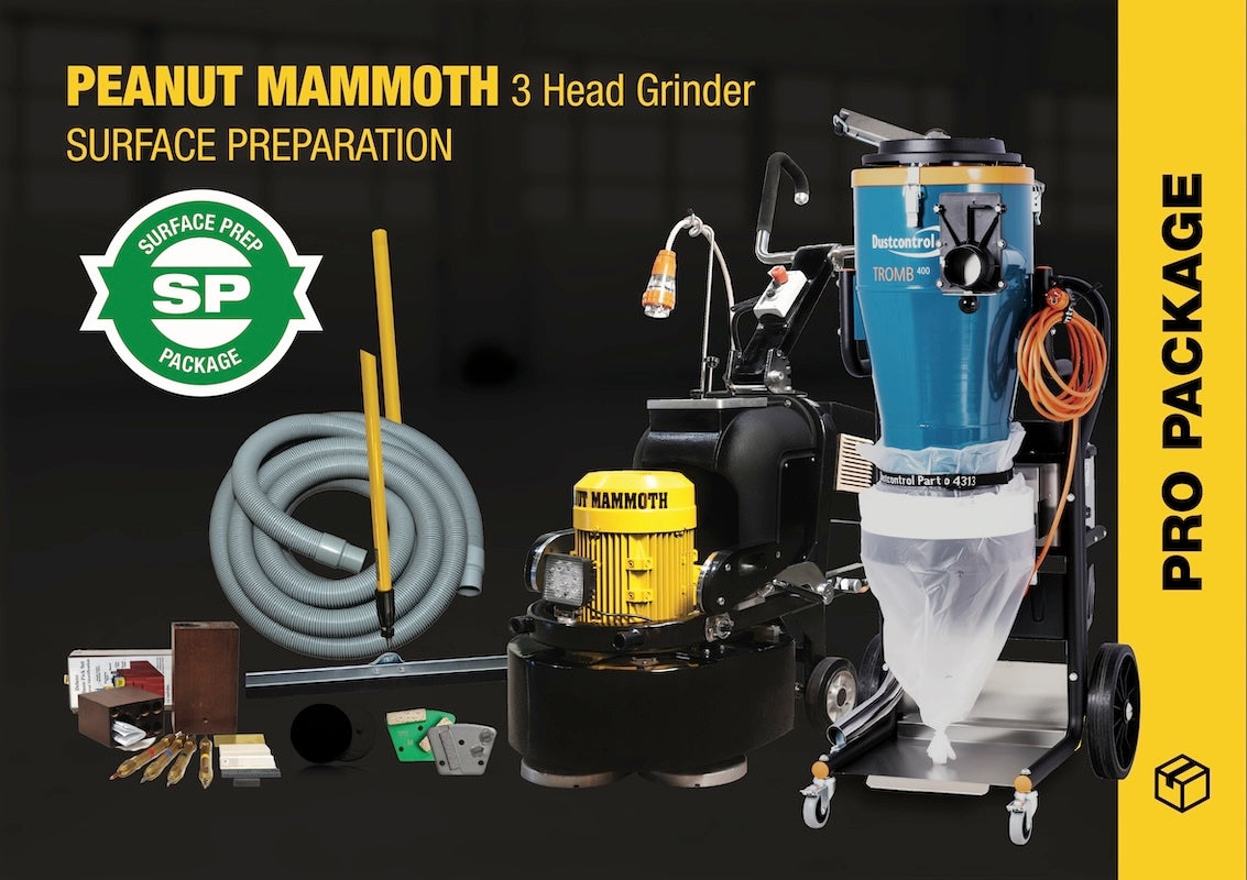 PEANUT MAMMOTH 3 HEAD GRINDER PACKAGE | SURFACE PREP
