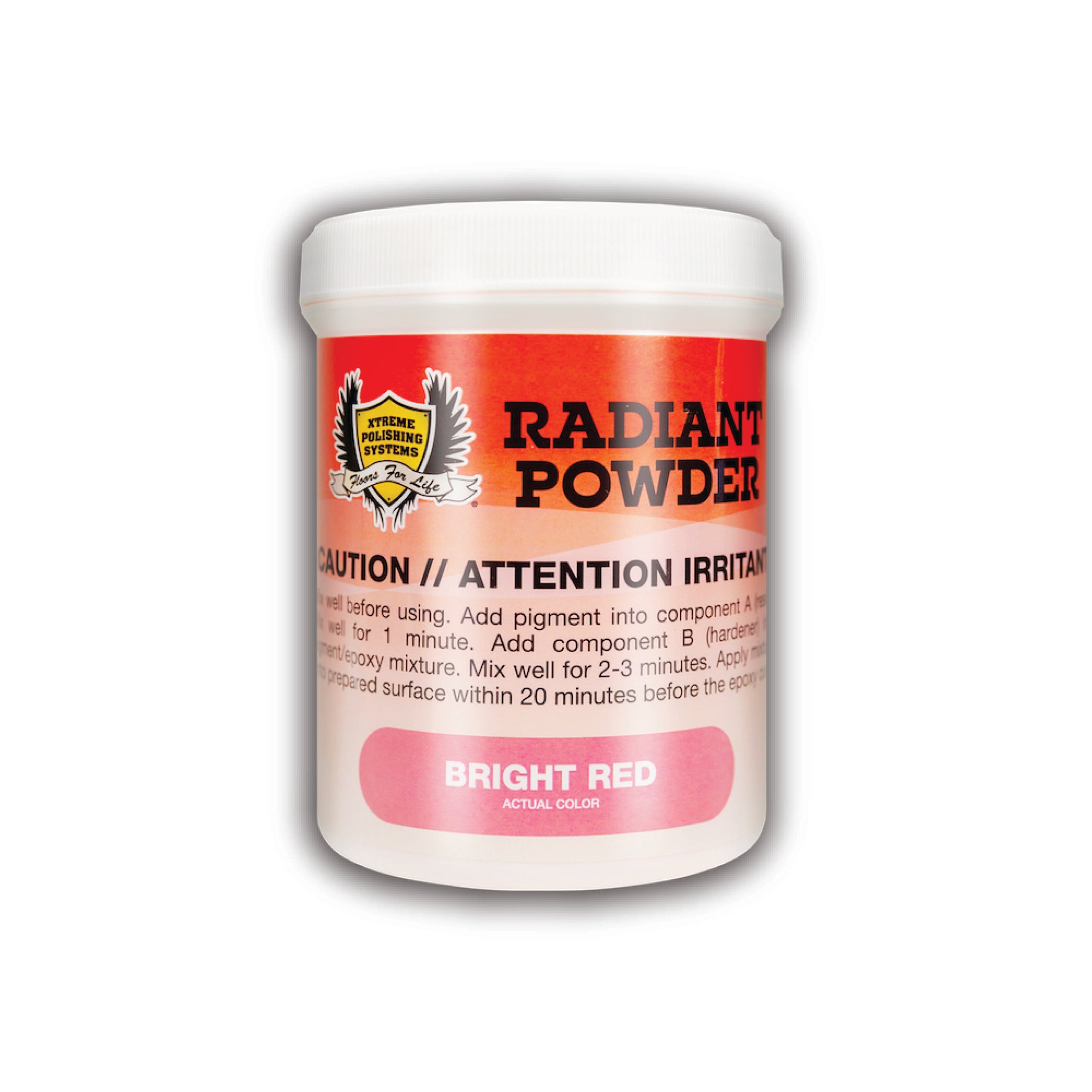 BRIGHT RED - XPS Radiant Powder Pigments - Epoxy Additives.