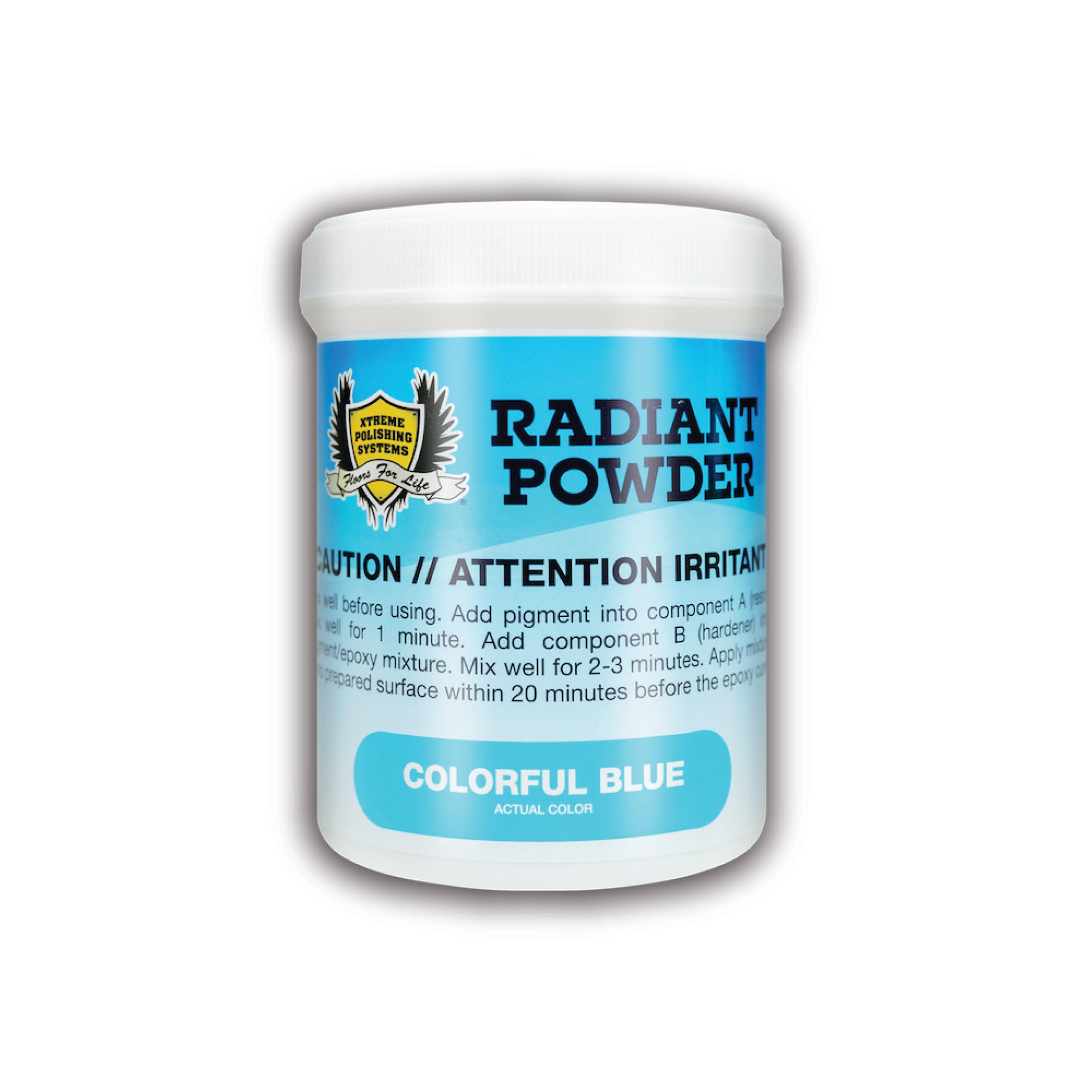 COLORFUL BLUE - XPS Radiant Powder Pigments - Epoxy Additives.