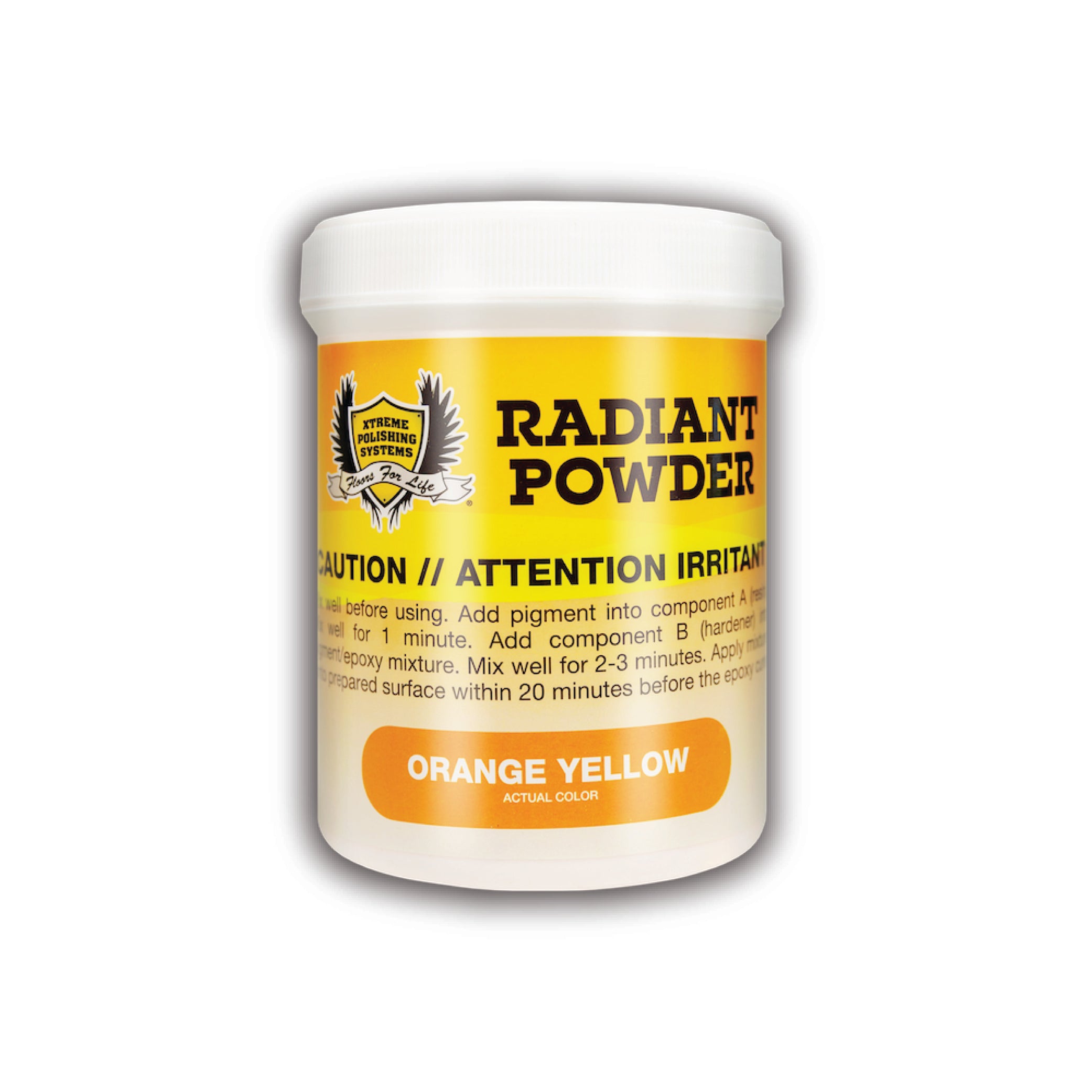 ORANGE YELLOW - XPS Radiant Powder Pigments - Epoxy Additives.