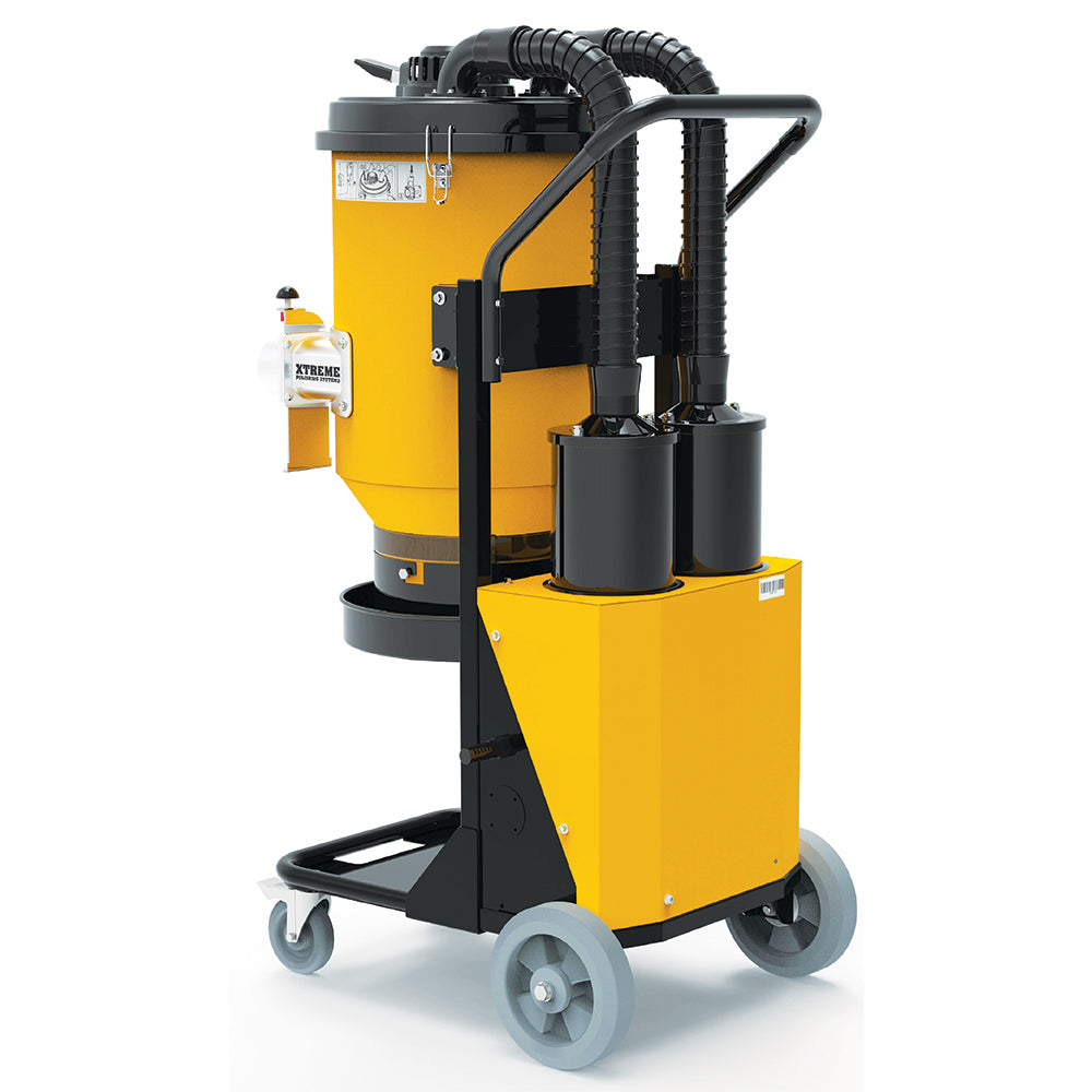 Concrete Dust Extractor - X3M HEPA Vacuum 3 motor