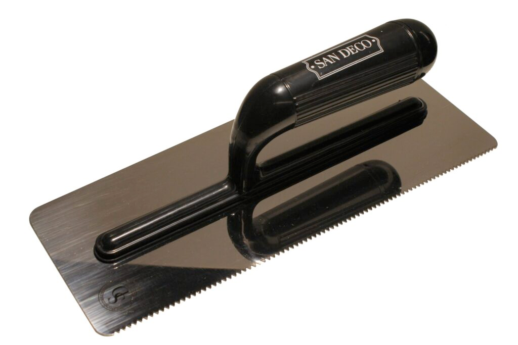 San Deco knotched trowel.