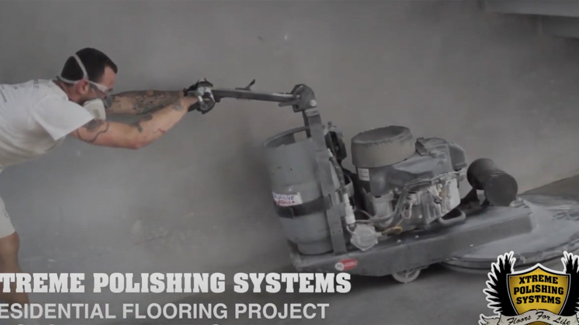 XPS Video - how to polish a residential concrete floor step by step