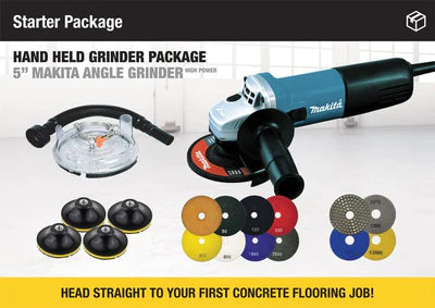 Polishing concrete with angle grinder deals