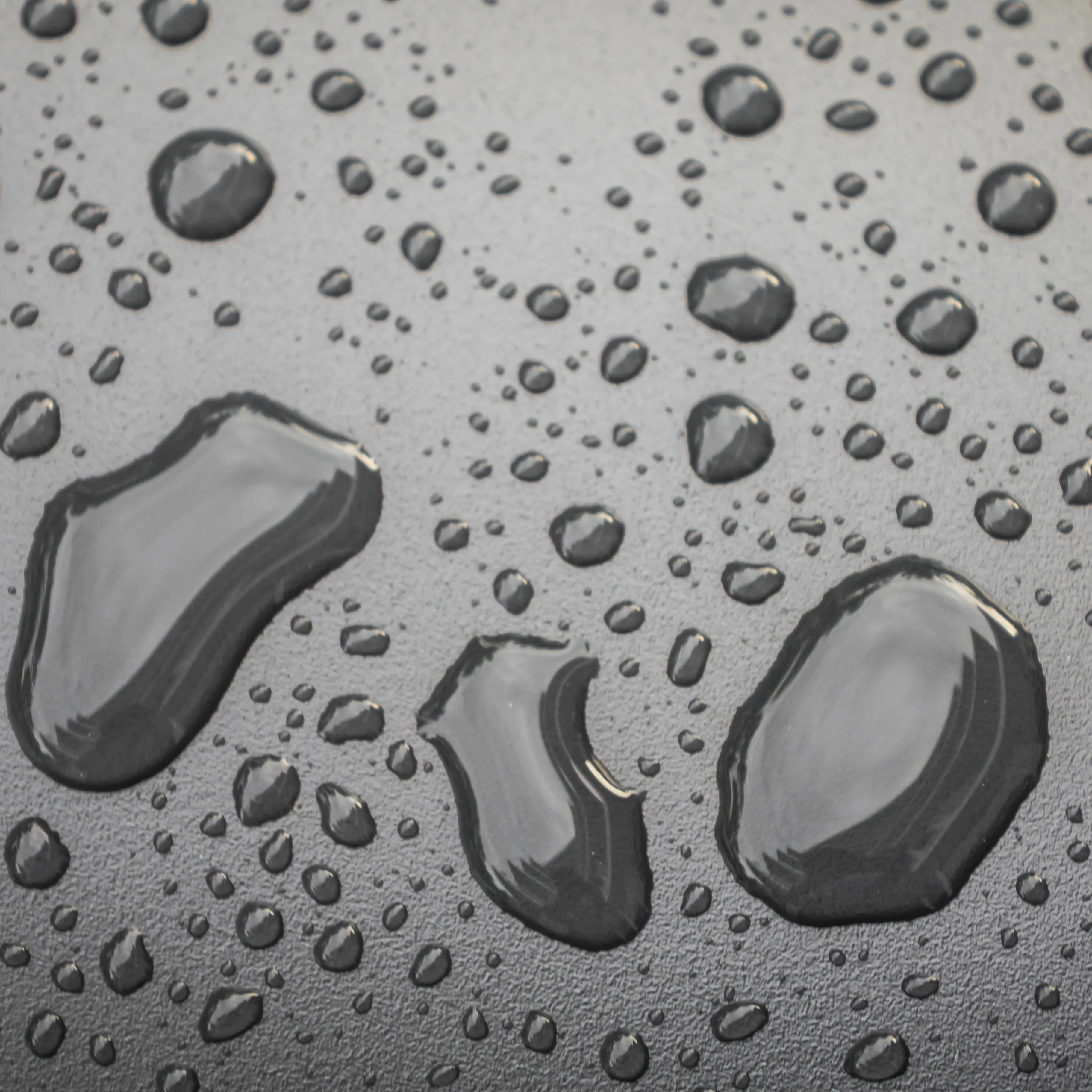 Water droplets.