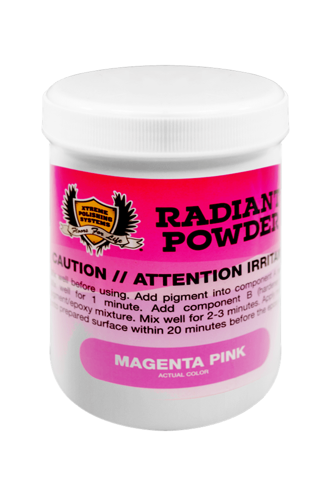 MAGENTA PINK: Radiant Powder Pigments - Glow In The Dark Powder Collection: Xtreme Polishing Systems. Shop our radiant color pigment and glow in the dark pigment powder.