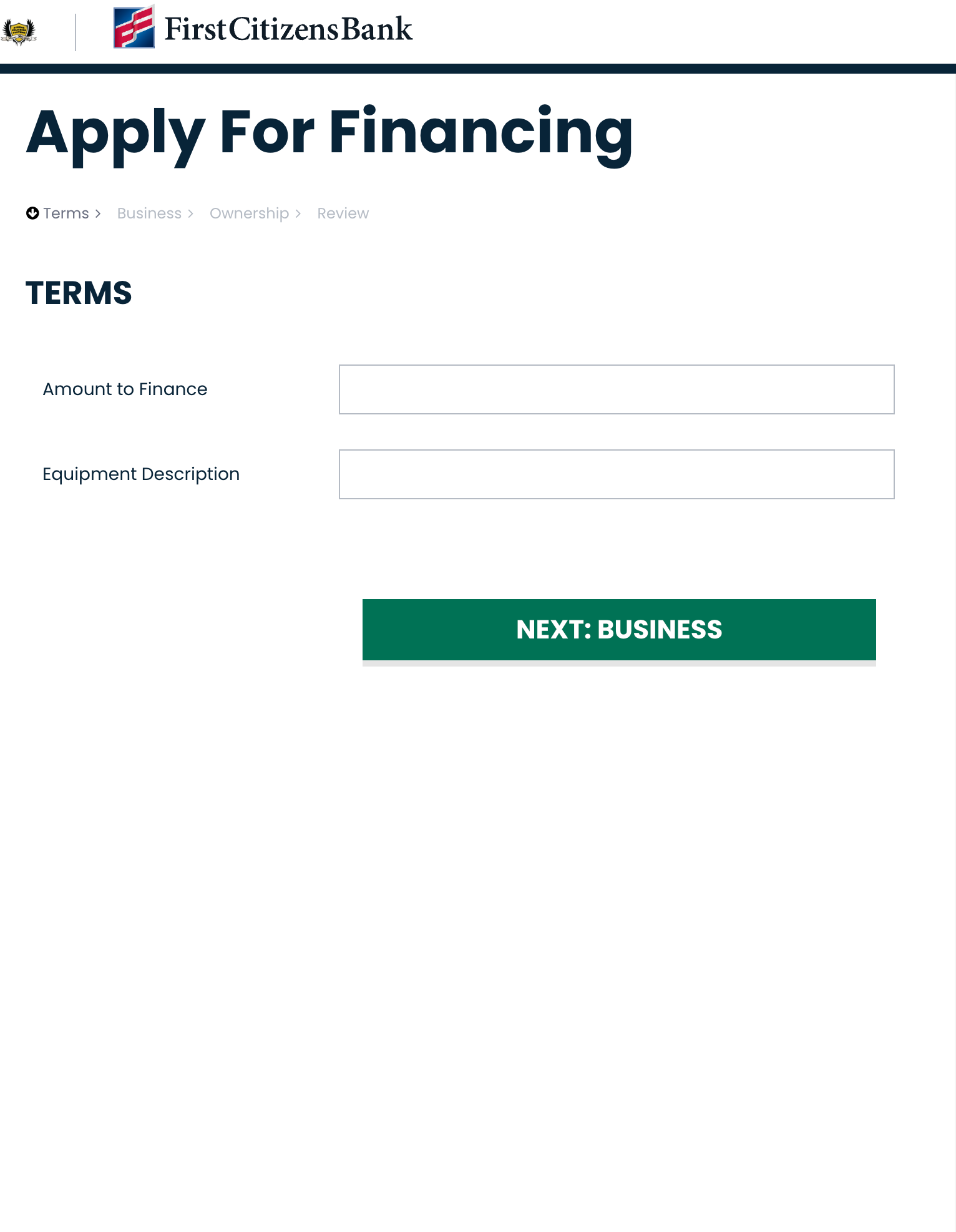 application, xps, bank, financing application