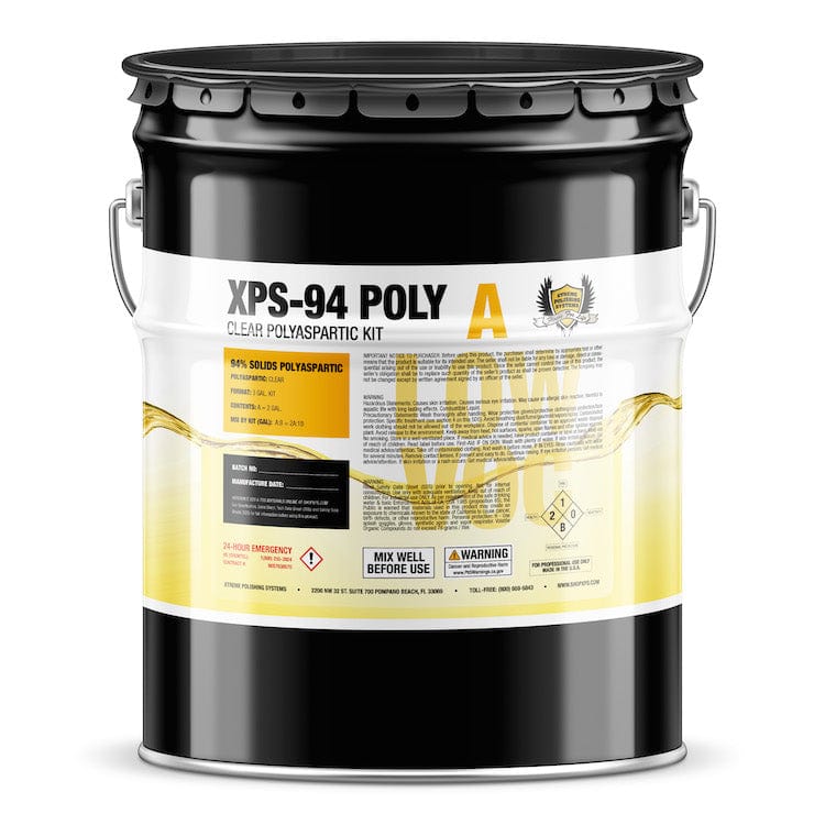 polyaspartic flooring, polyaspartic garage floor kit - 94% Solids Polyaspartic Kit - Xtreme Polishing Systems - polyurethane for floors, polyaspartic coatings, urethane floor coatings
