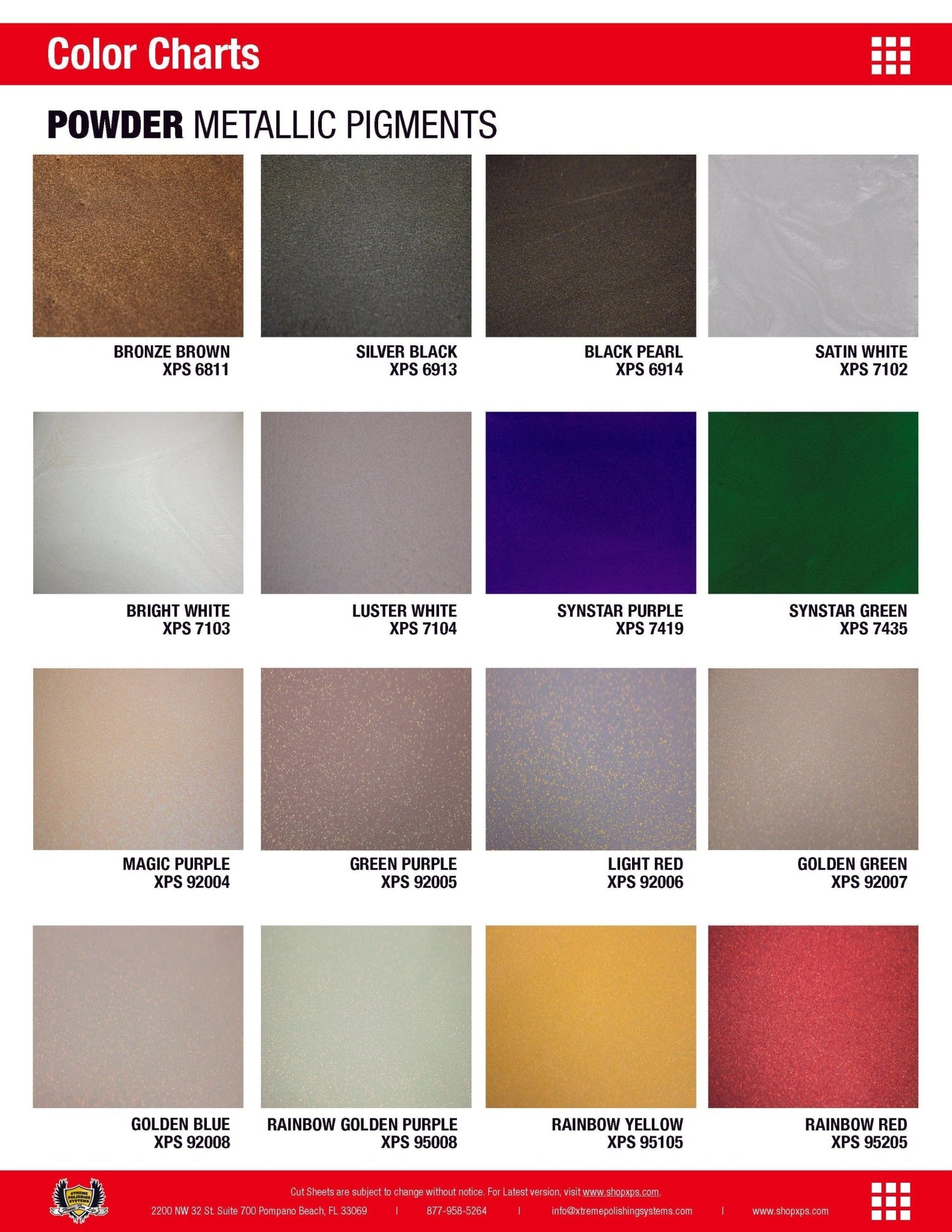 Powder Metallic Epoxy Flooring Pigments | XPS