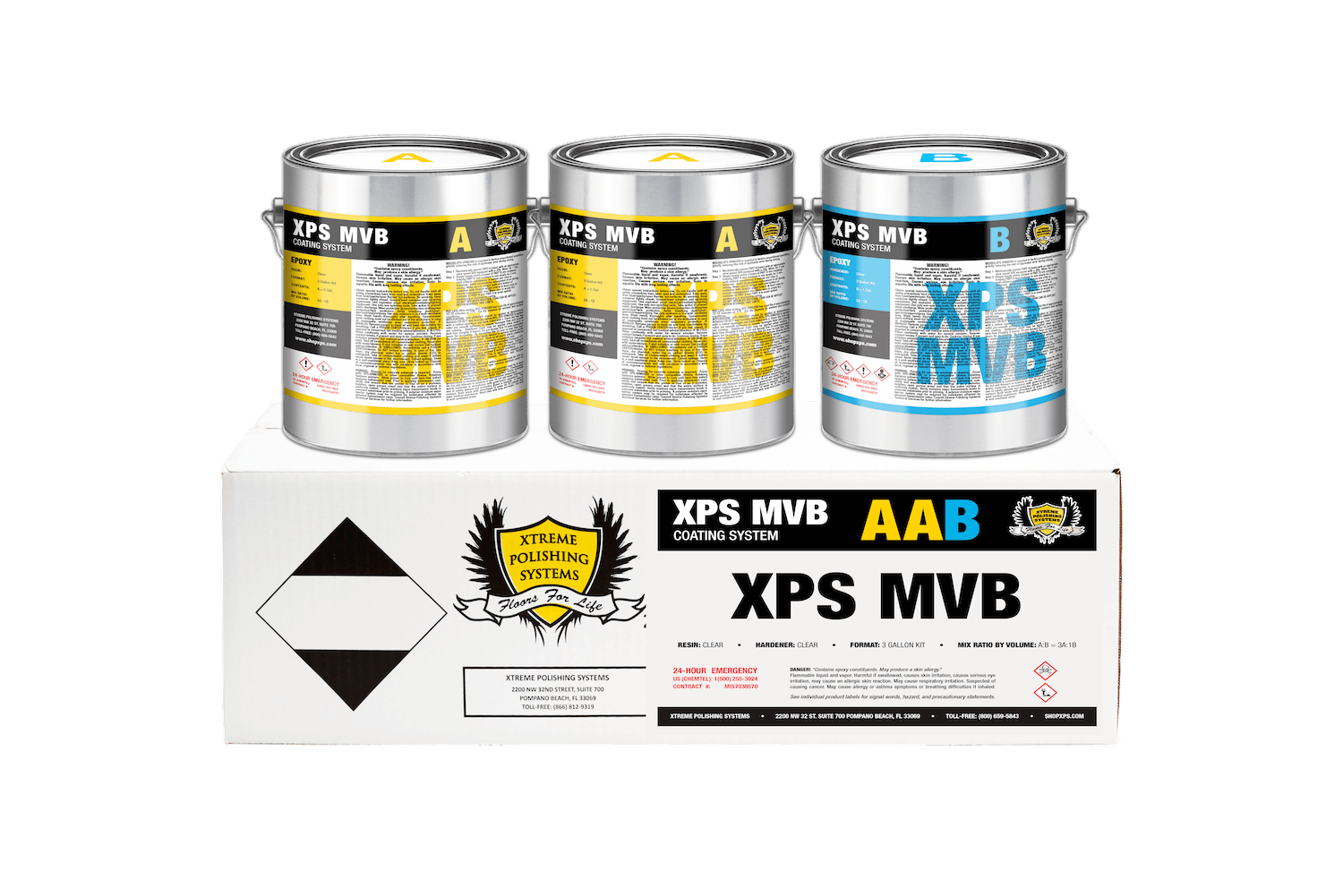 REGULAR CURE MVB 3G KIT CLEAR - Xtreme Polishing Systems: concrete vapor barrier and concrete moisture barrier paint.