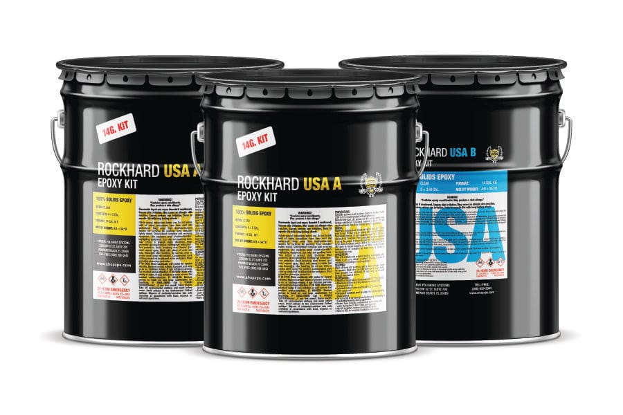 Rockhard USA: 14 Gal. Epoxy Coating Kit - Xtreme Polishing Systems: Buy bulk epoxy resin, epoxy floor kits, and concrete epoxy floor.