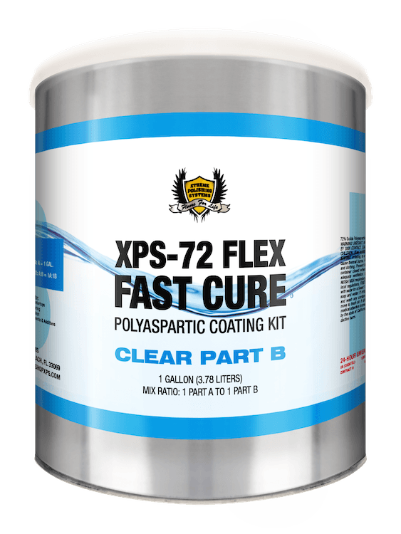 XPS-72 Flex Fast Cure Polyaspartic Coating - Xtreme Polishing Systems - polyurethane for floors, polyaspartic coatings, urethane floor coatings