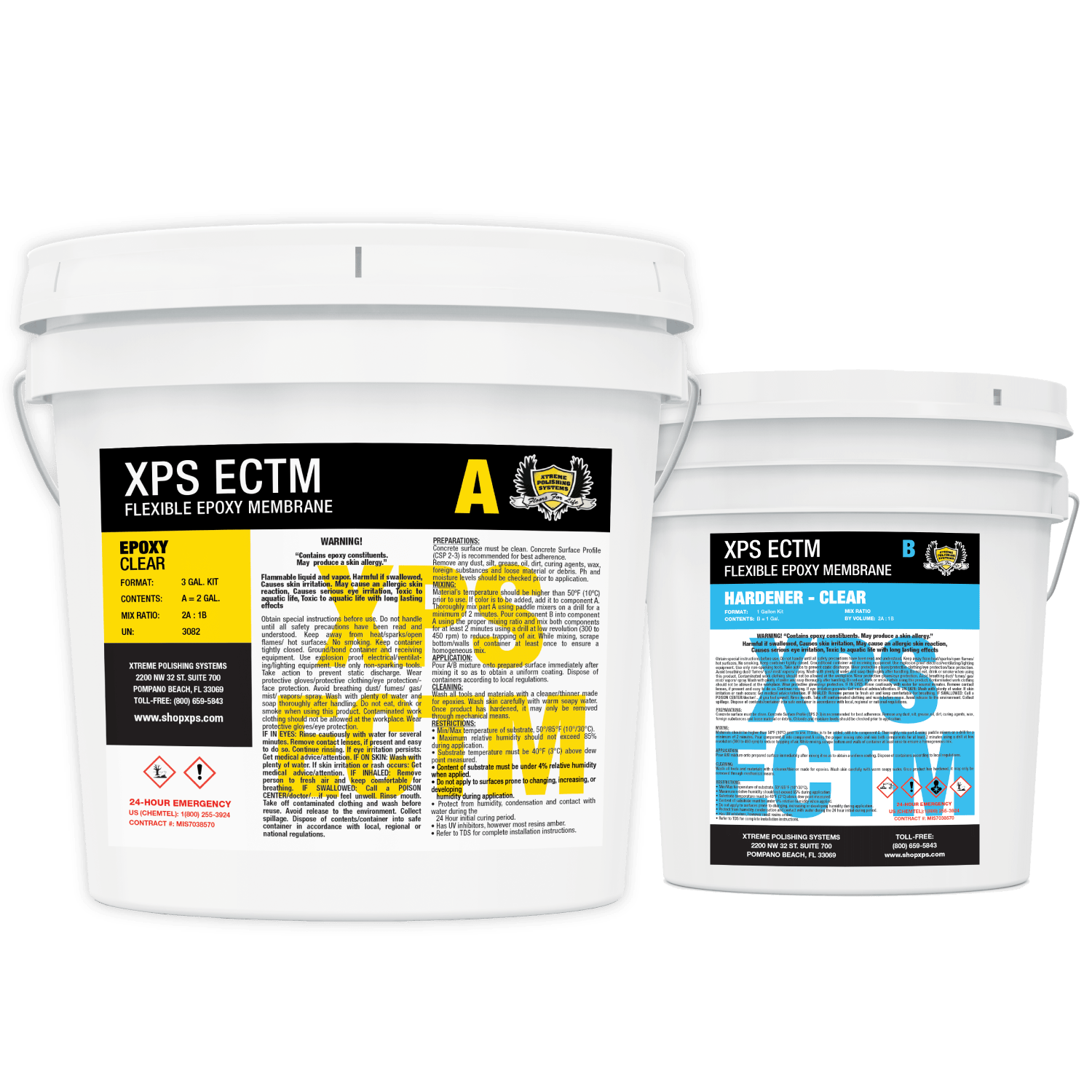 Ectm Insert Flexible Epoxy Membrane Coating Kit - 3 Gallon Kit | XPS